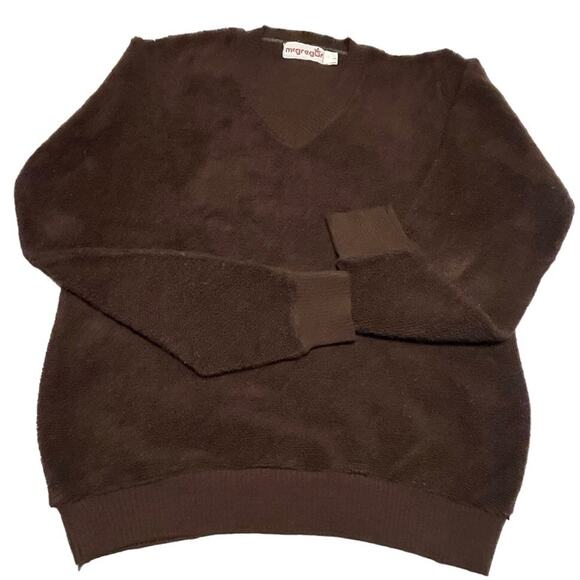 Vintage 70s 80s McGregor Fleece Sweater Sz L - Picture 3 of 9